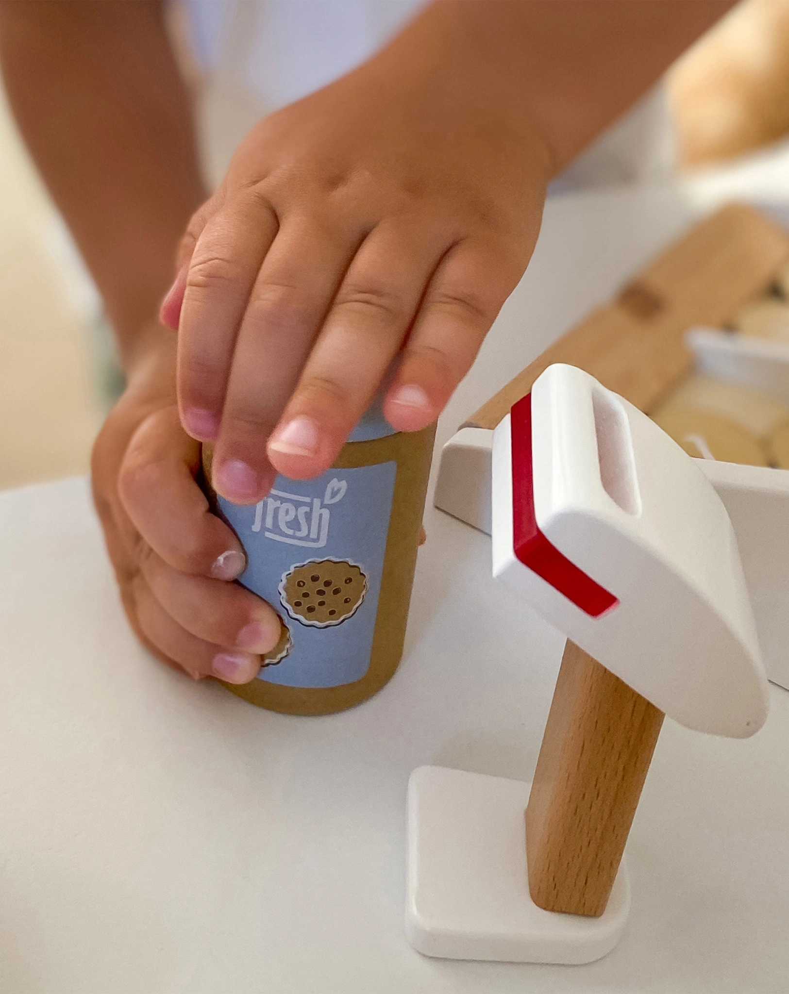 Kaufladen-Zubehör FRESH - SANDWICH-KEKSE 5er-Set aus Holz