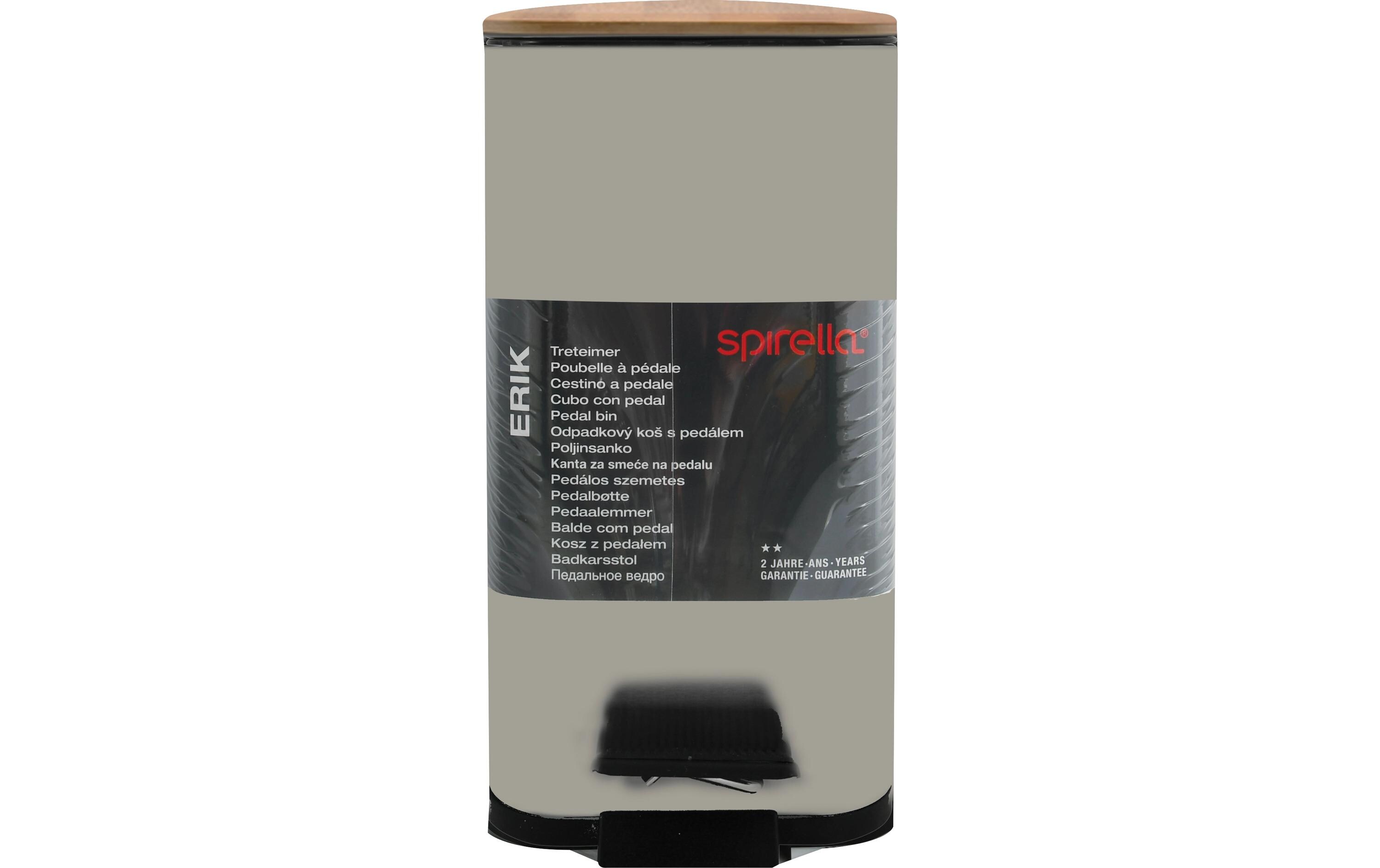 Treteimer Erik 5 l, TaupeKosmetikeimer mit Soft-Close und Inneneimer