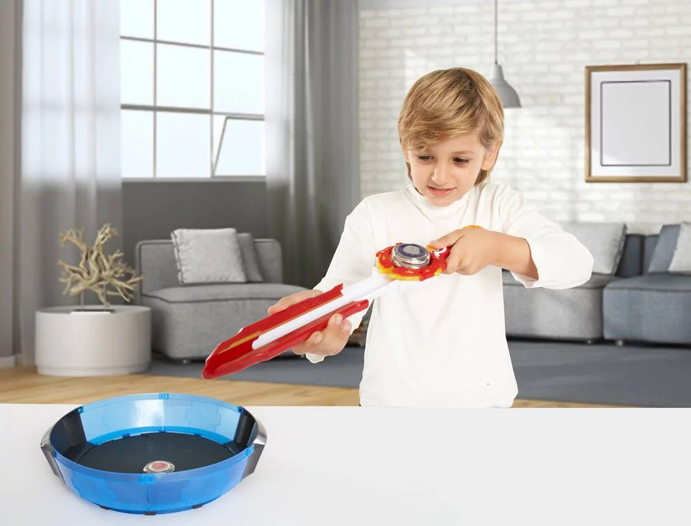 INFINITY NADO VI  -PACK LANCEUR SABRE DELUXE  ET TOUPIE LUMINEUSE