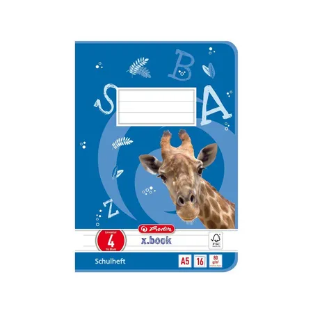 Herlitz Heft A5 Lin. 4 FSC-Mix liniert, 16 Blatt