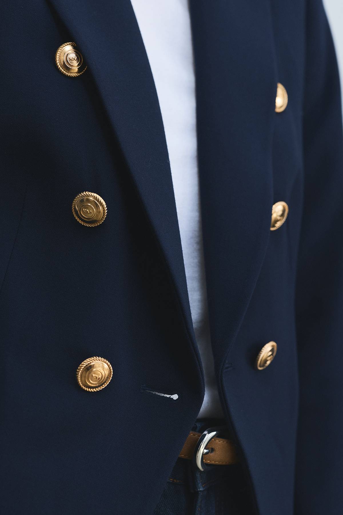 KarenMillen Blazer Militaire Ajusté à Boutons Petite Taille