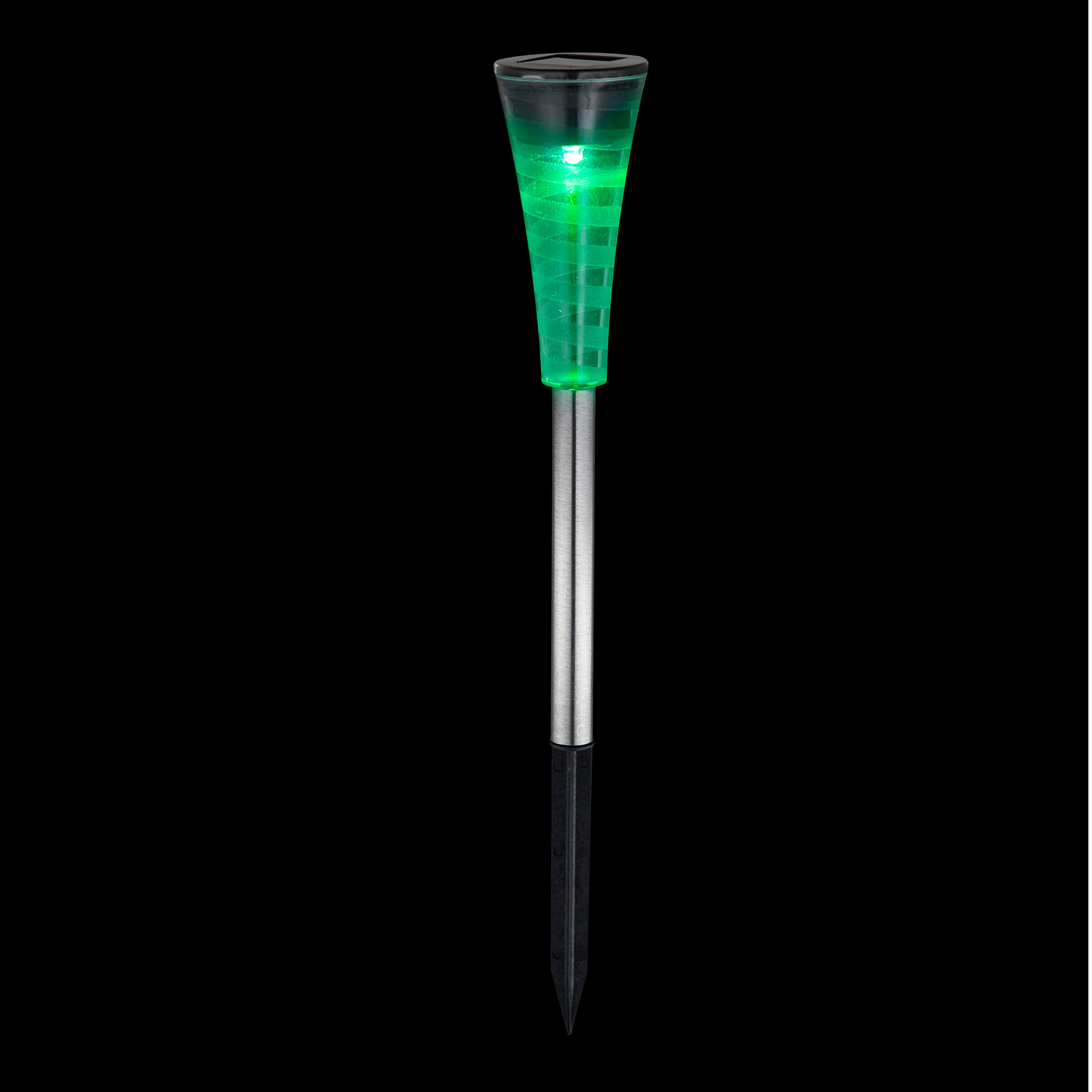Solar-LED-RGB-Erdspieß - 5er-Set - mit Farbwechsel - 21 cm hoch