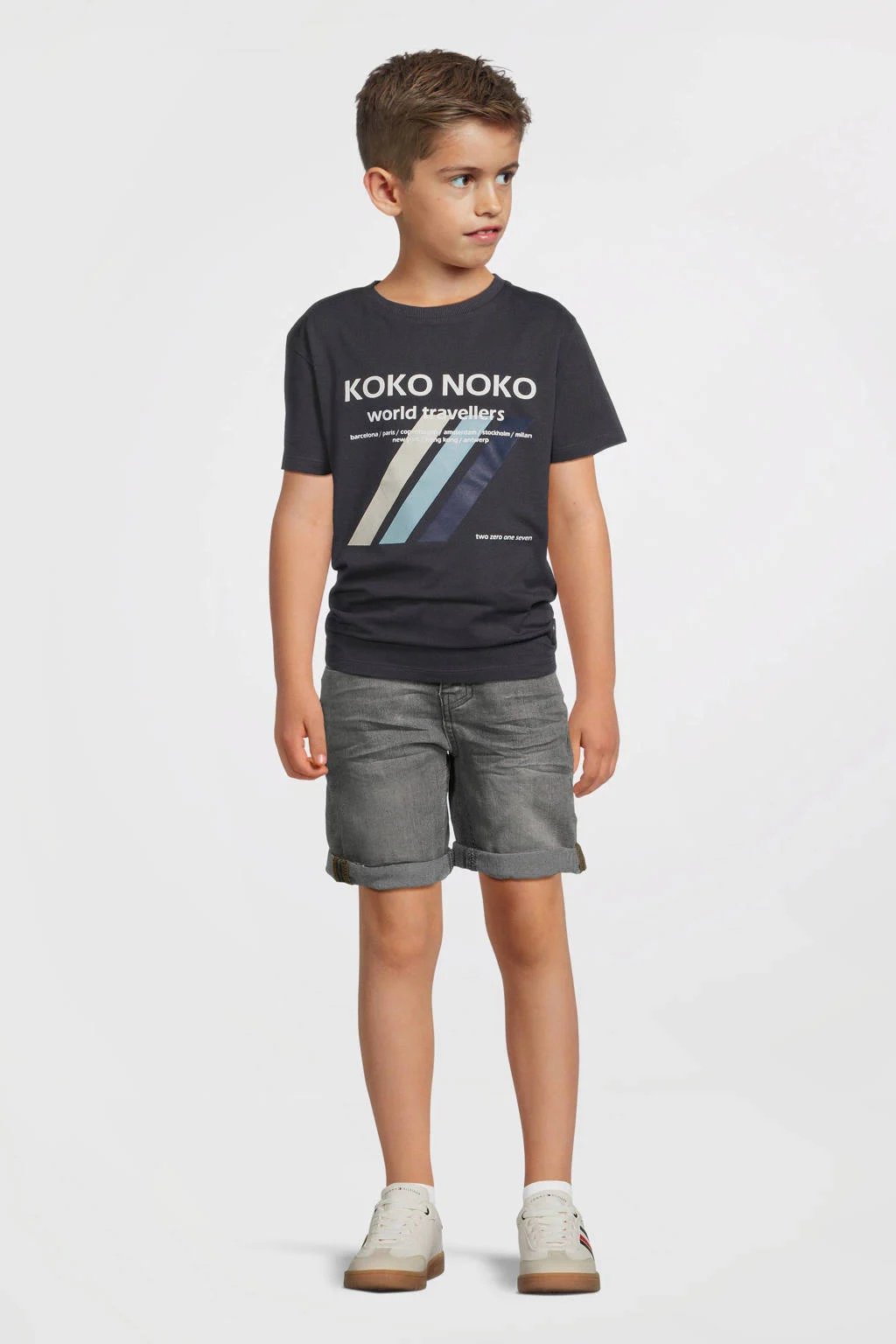 Koko Noko denim short grey denim