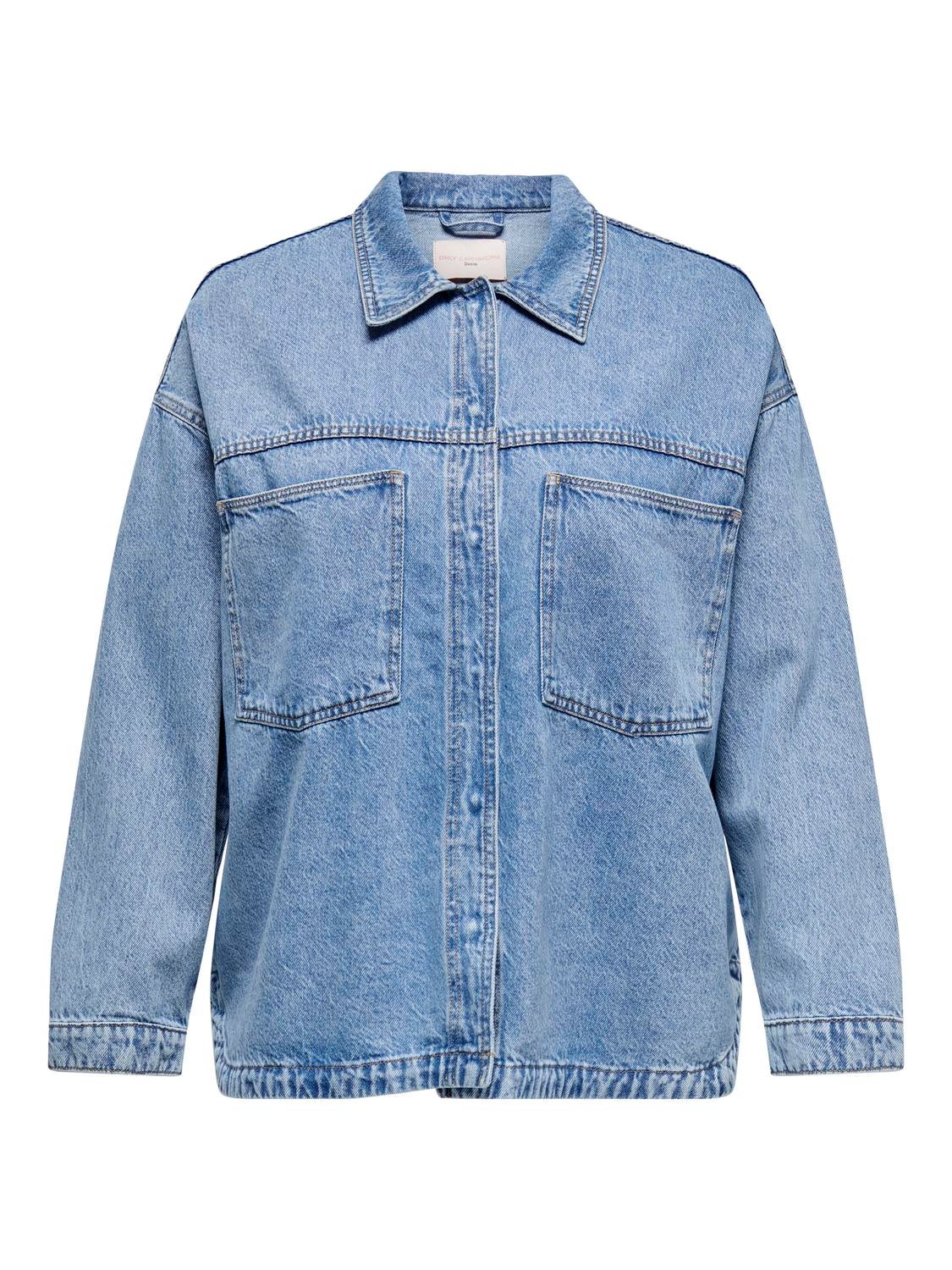 CAREMMIE Jeanshemd Light Blue Denim