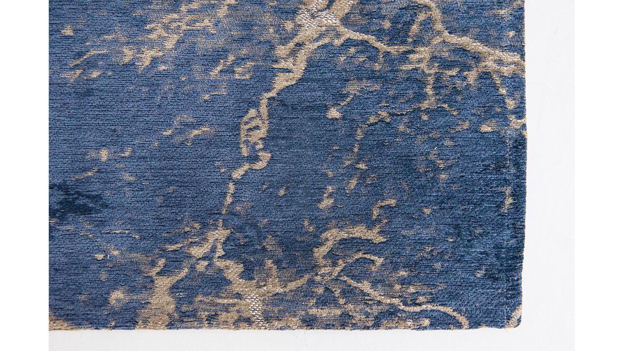 Vloerkleed Abyss Blue 8629 Mad Men Cracks  | Louis de Poortere