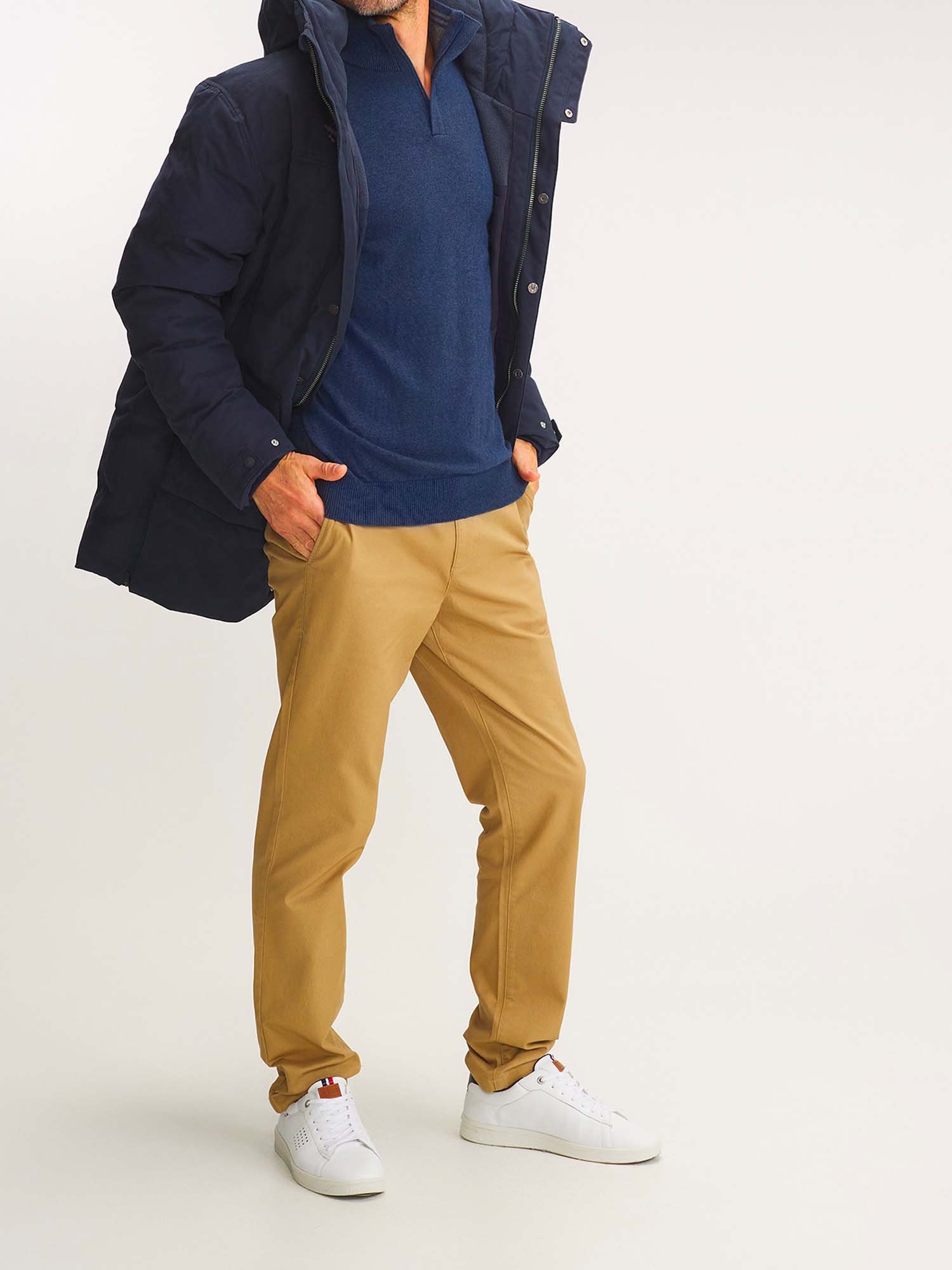 Manteau Homme Imperméable et Chaud Marine