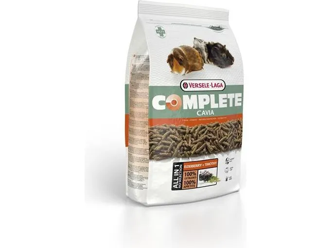 Versele-Laga Cavia Complete, Snack, 500 g, Marsvin, Vitamin A, vitamin C, vitamin D3, vitamin E, Kobber, Jod, Jern, Mangan, Selenium, Zink, 14%