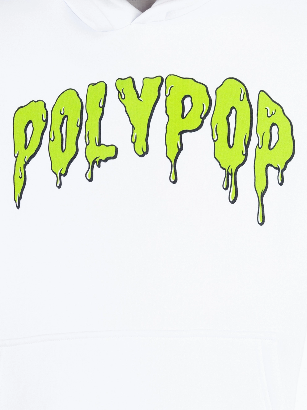 Polypop Melted Hoodie white