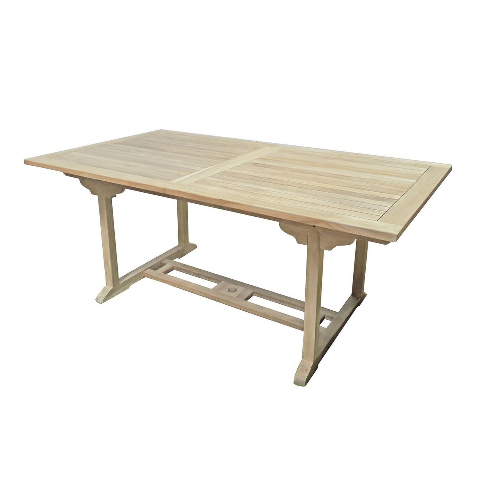 Gartentisch SOLO - Teak Massivholz - ausziehbar