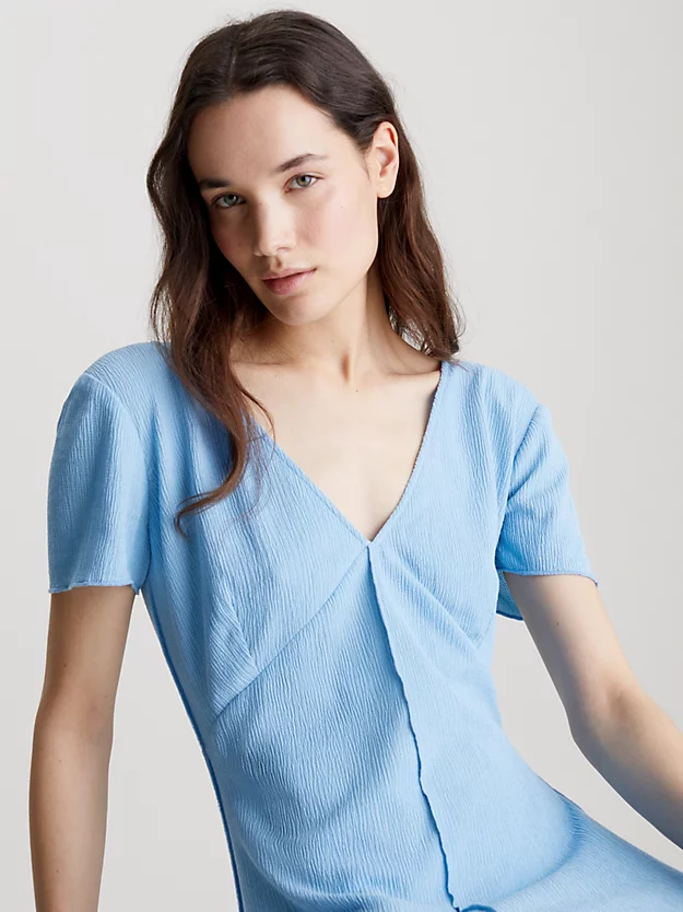 Vestido longo curto com babados