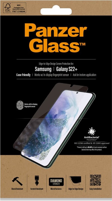 Panzerglass - Samsung Galaxy S22+ - Skærmbeskyttelse