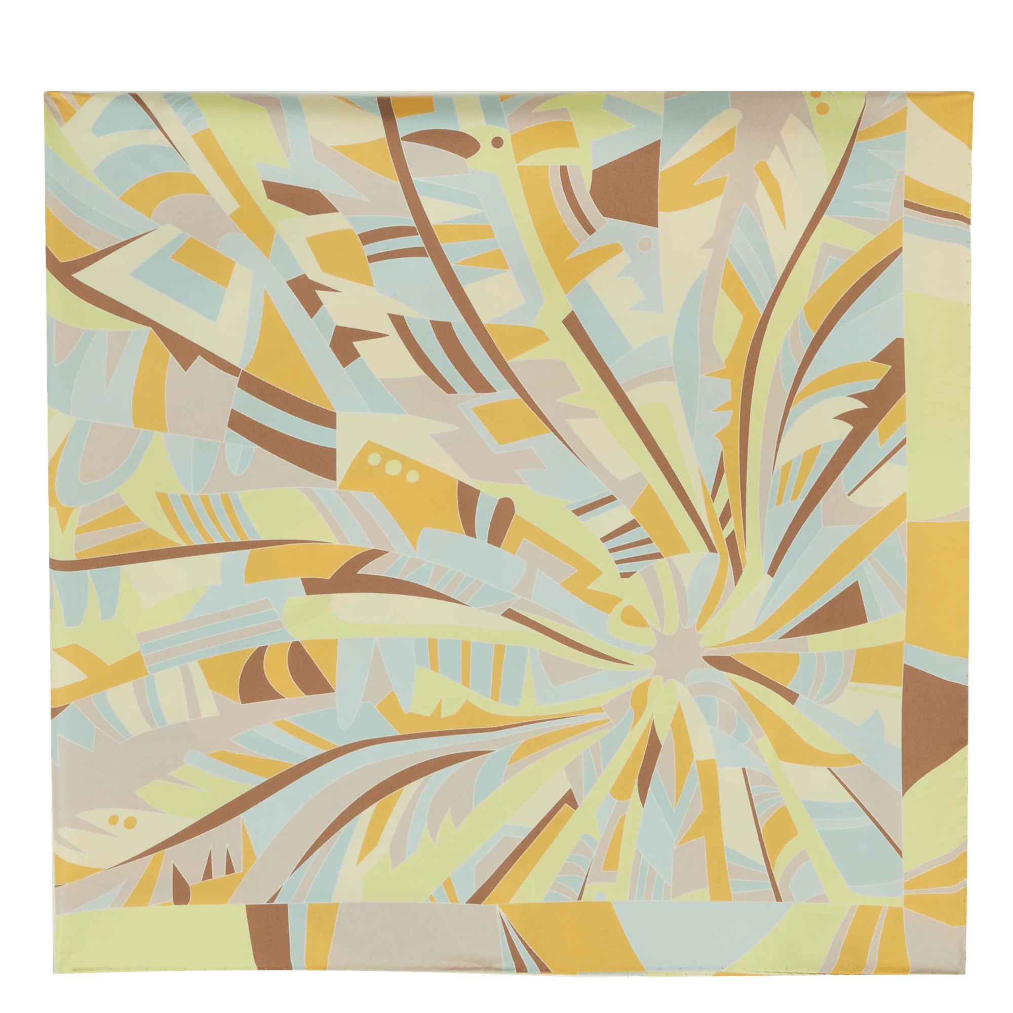Carré 90 Arabesque Pattern-Mutlico Citron Vert