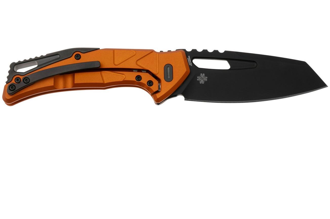 Fox Chronos FX-552-ALBOR PVD Magnacut, Orange Aluminium, zakmes, Stefan Merk design