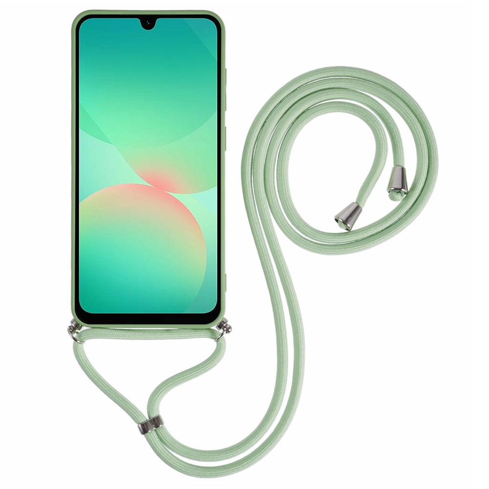 Samsung Galaxy A17 Necklace Gummi Case Hülle   Handykette (70cm) - Grün