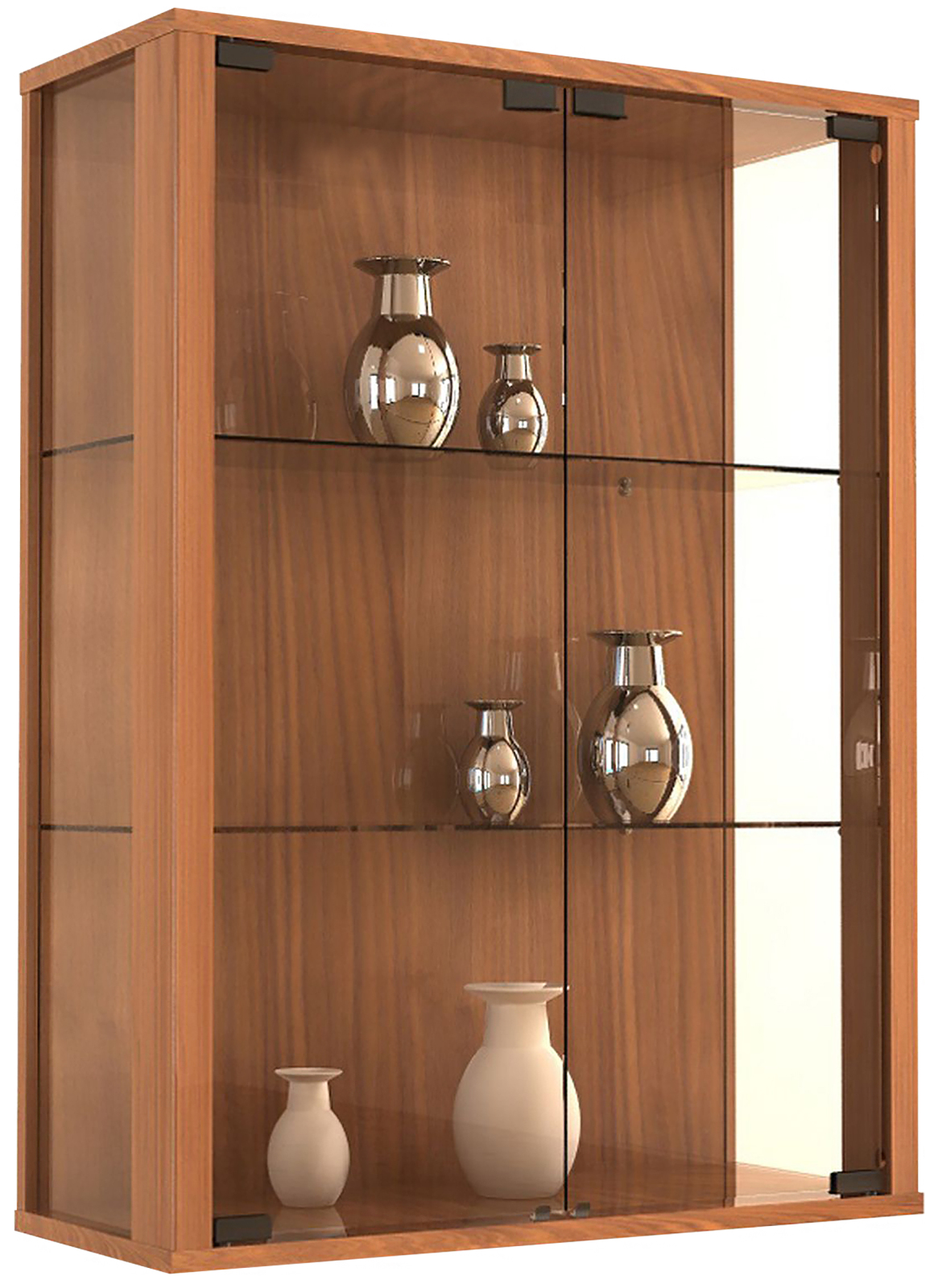 Hängevitrine UDINA - Kern-Nussbaum - 60 cm breit