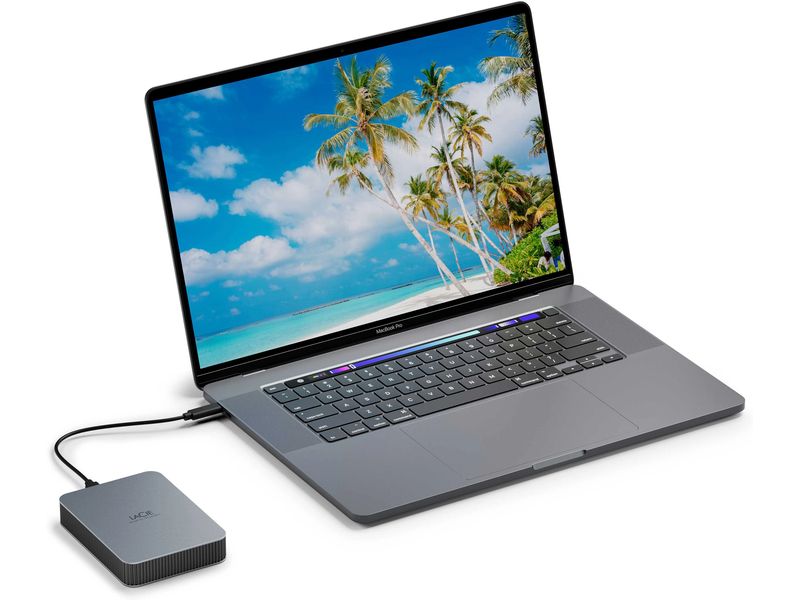 LaCie Externe Festplatte Mobile Drive Secure 5 TB Externe tragbare Festplatte mit 5 TB Speicherkapazität