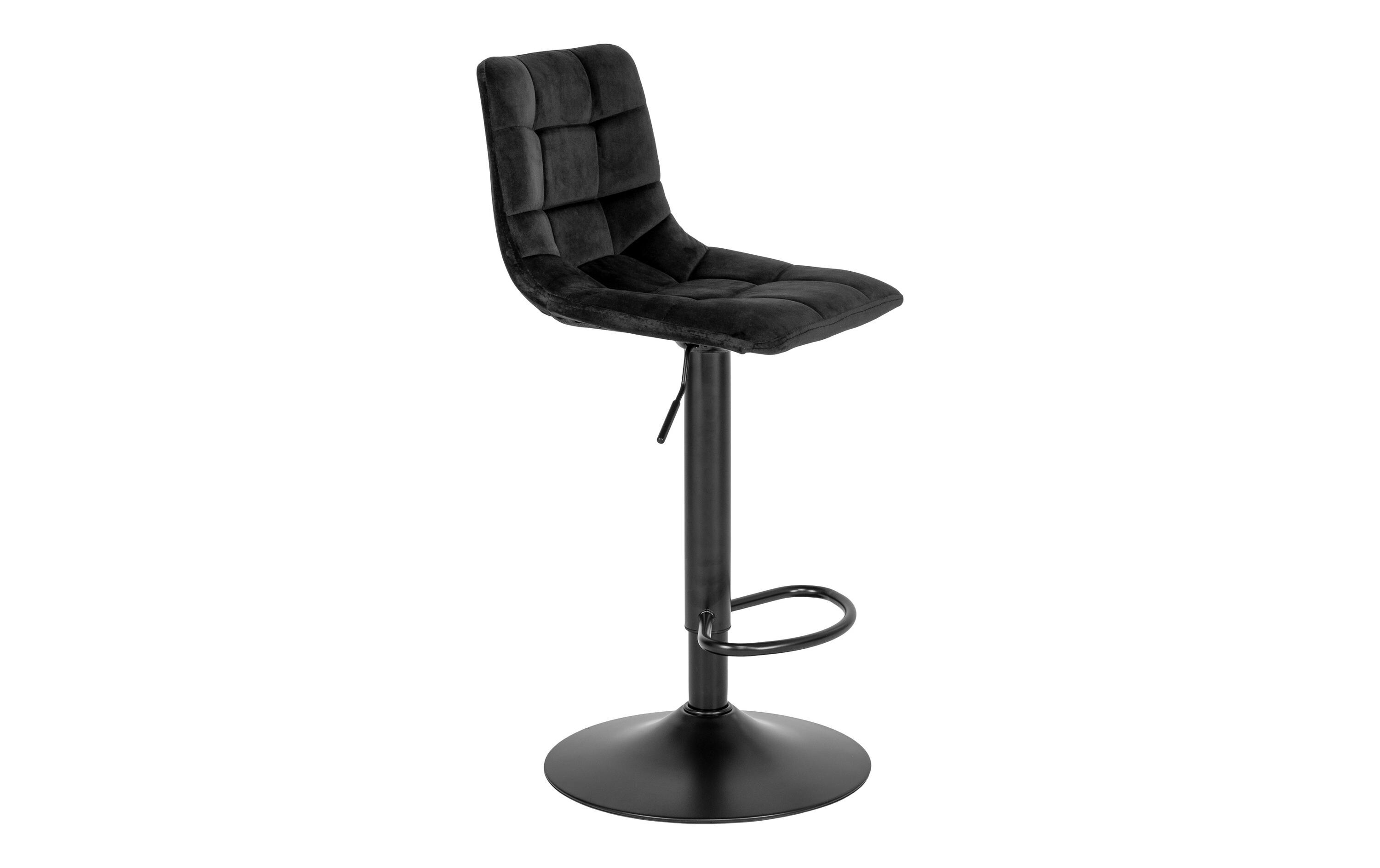 Barhocker Middelfart 2 Stück, 86 x 55 cm, Schwarz<br>Barstühle mit Fussstütze