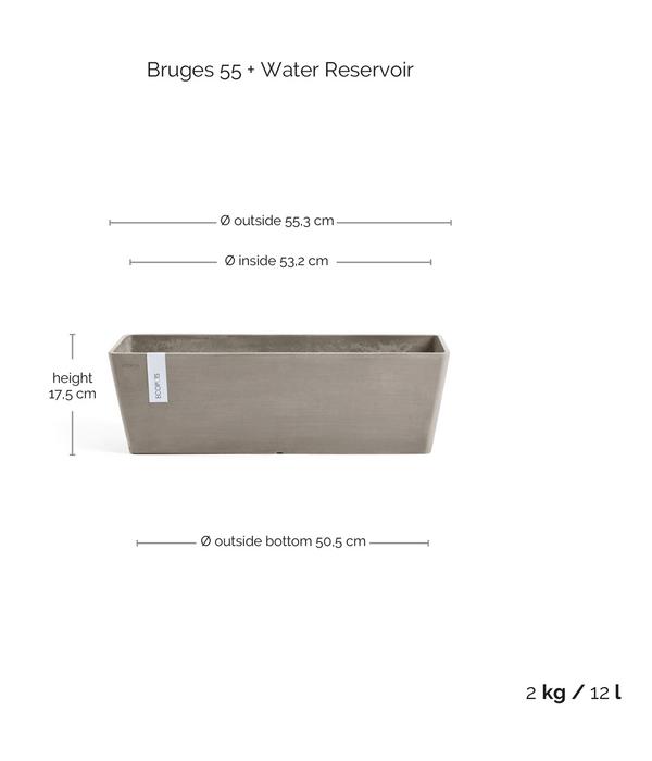 Ecopots Kunststoff-Kasten Bruges mit
