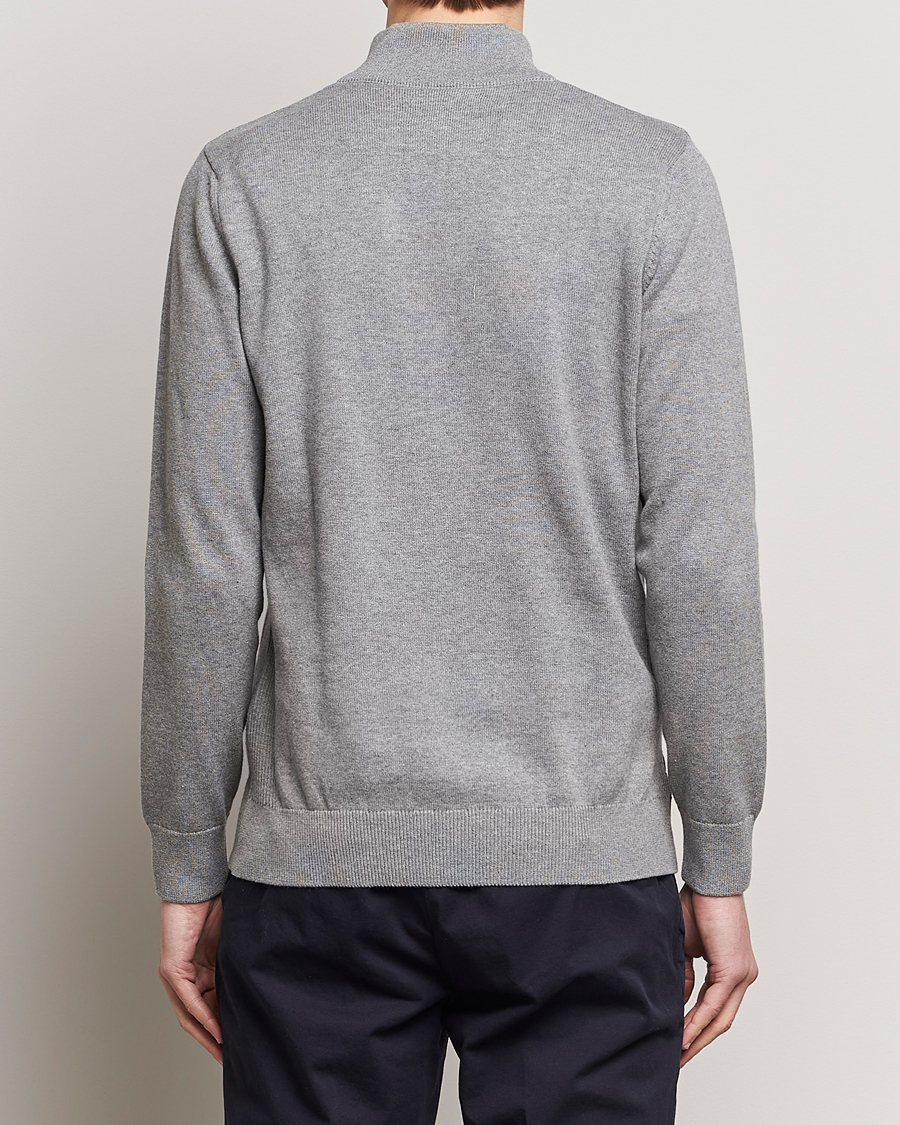 Barbour Lifestyle Cotton Half Zip Grey Marl