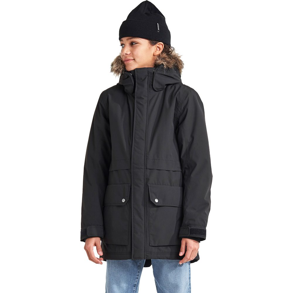 Didriksons Göteborg Parka Kinder schwarz