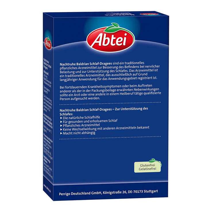 Abtei Nachtruhe Baldrian Schlaf-Dragees, 90 St