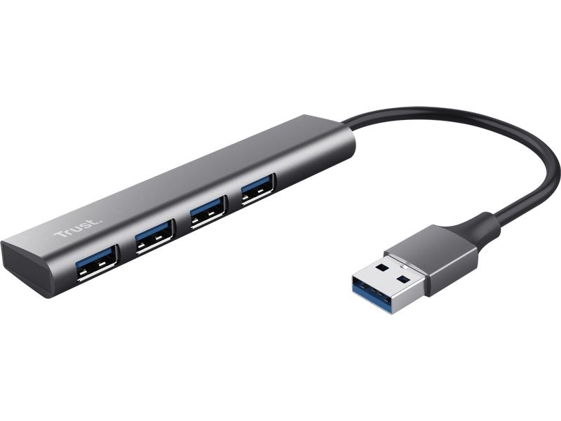 Trust USB-Hub Halyx USB-Hub mit 4 USB-A Ports