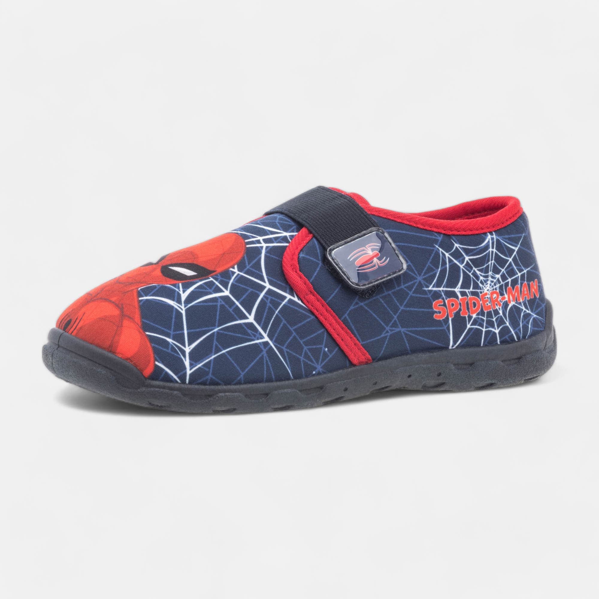 Pantoufles attaches velcros Garçon bleu marine