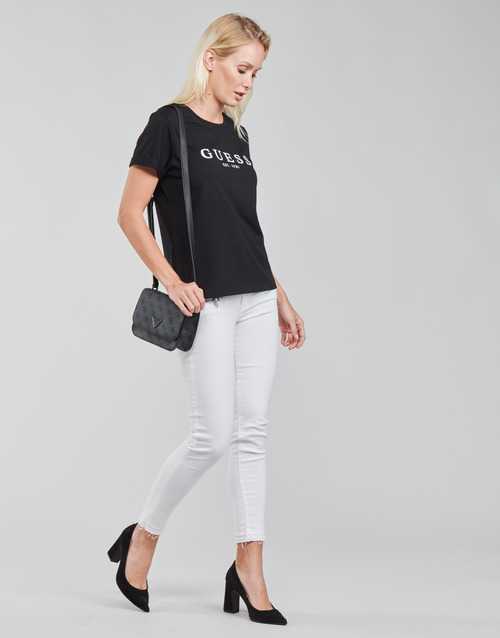 Guess - ES SS GUESS 1981 ROLL CUFF TEE - Noir
