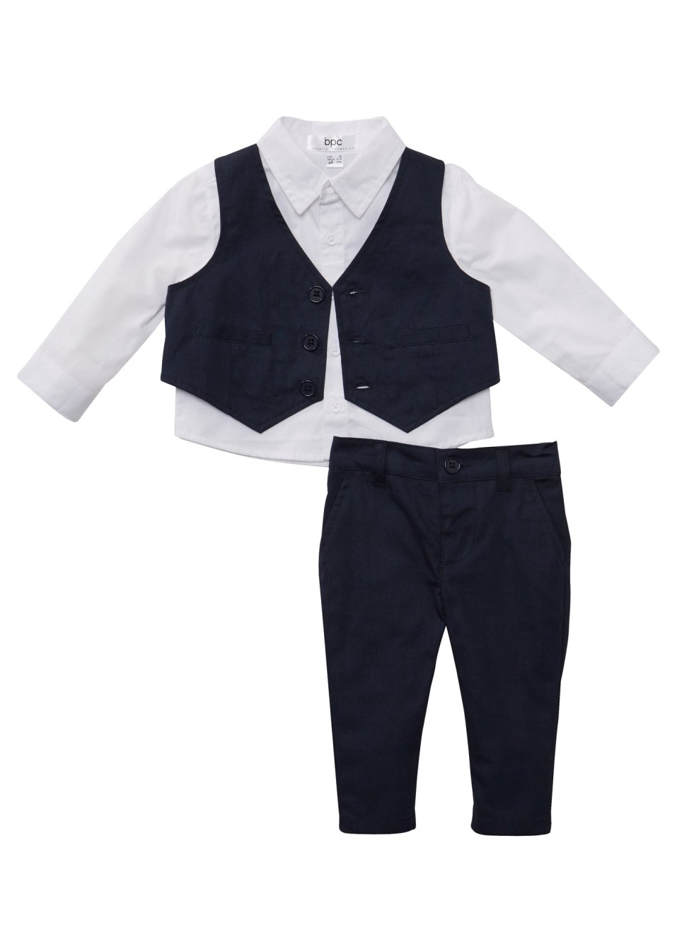 Chemise bébé + veston + pantalon (Ens. 3 pces.)