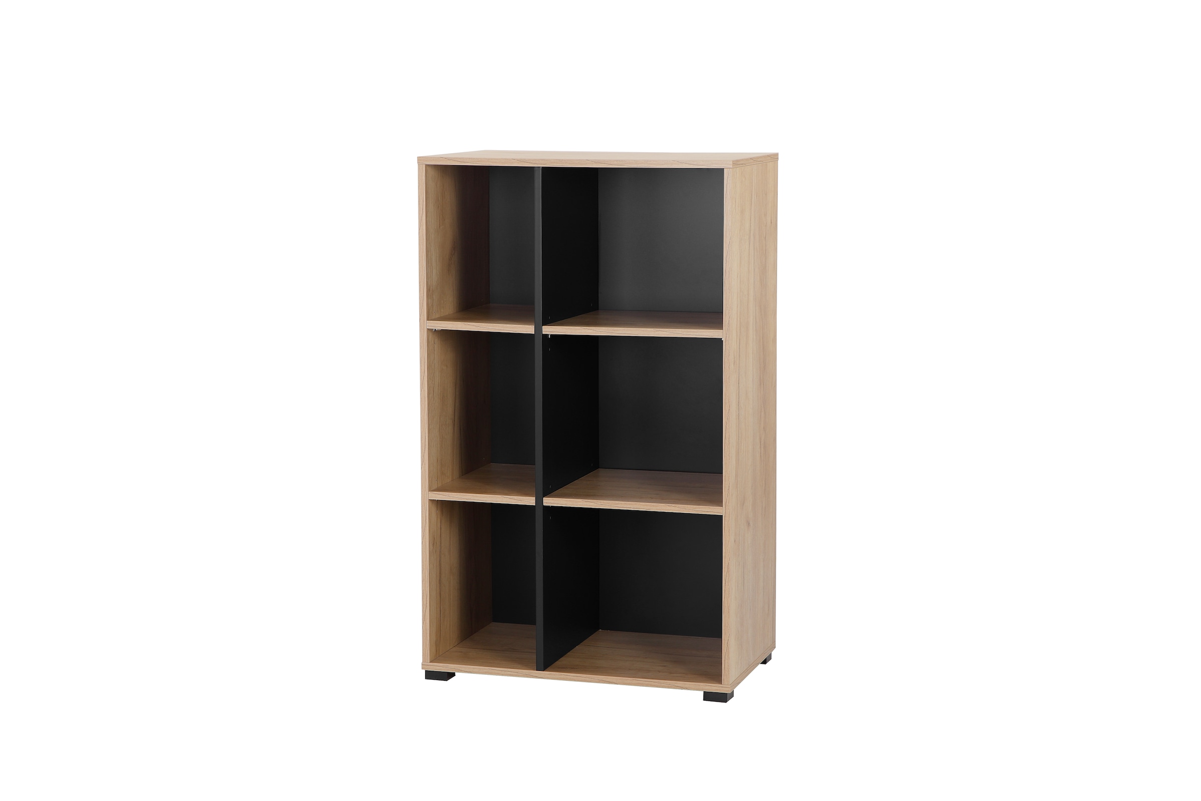 PLACES OF STYLE Aktenregal »Moid,« Bücherregal, Masse 64,5x40x106 cm, 6 Fächer für viel Stauraum