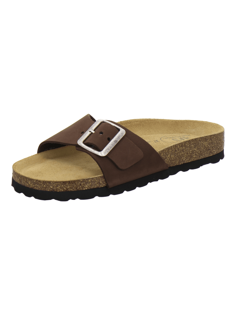 modische Pantoletten Damen mocca