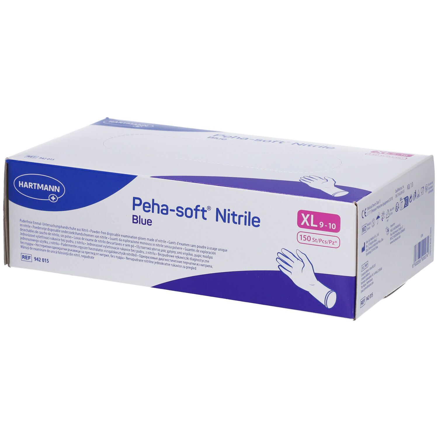 Peha-soft® nitrile blue puderfrei XL