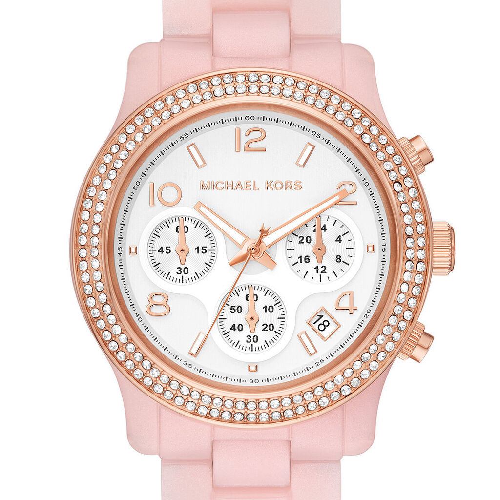 Montre Michael Kors Runway Blanc