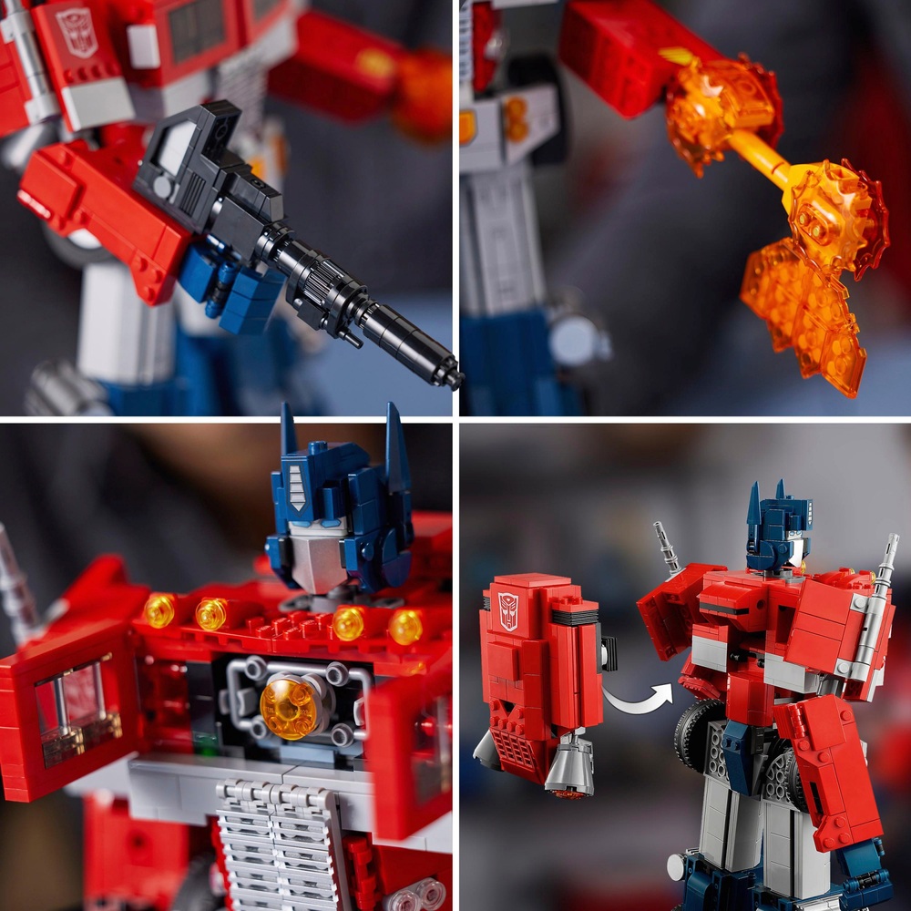 LEGO Icons 10302 Optimus Prime Transformers Roboter-Modellset
