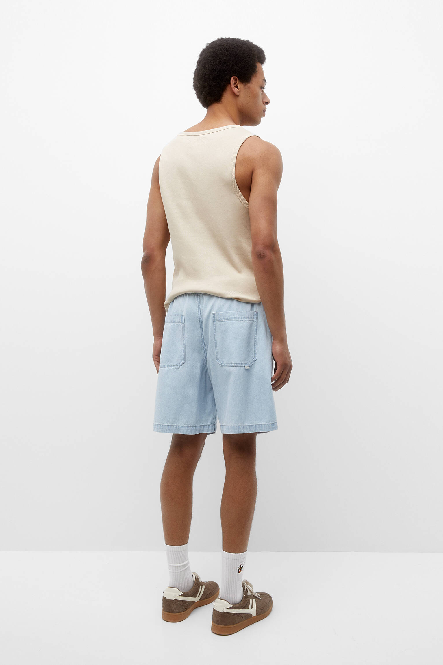 Bermuda jeans Trunk - Azul claro