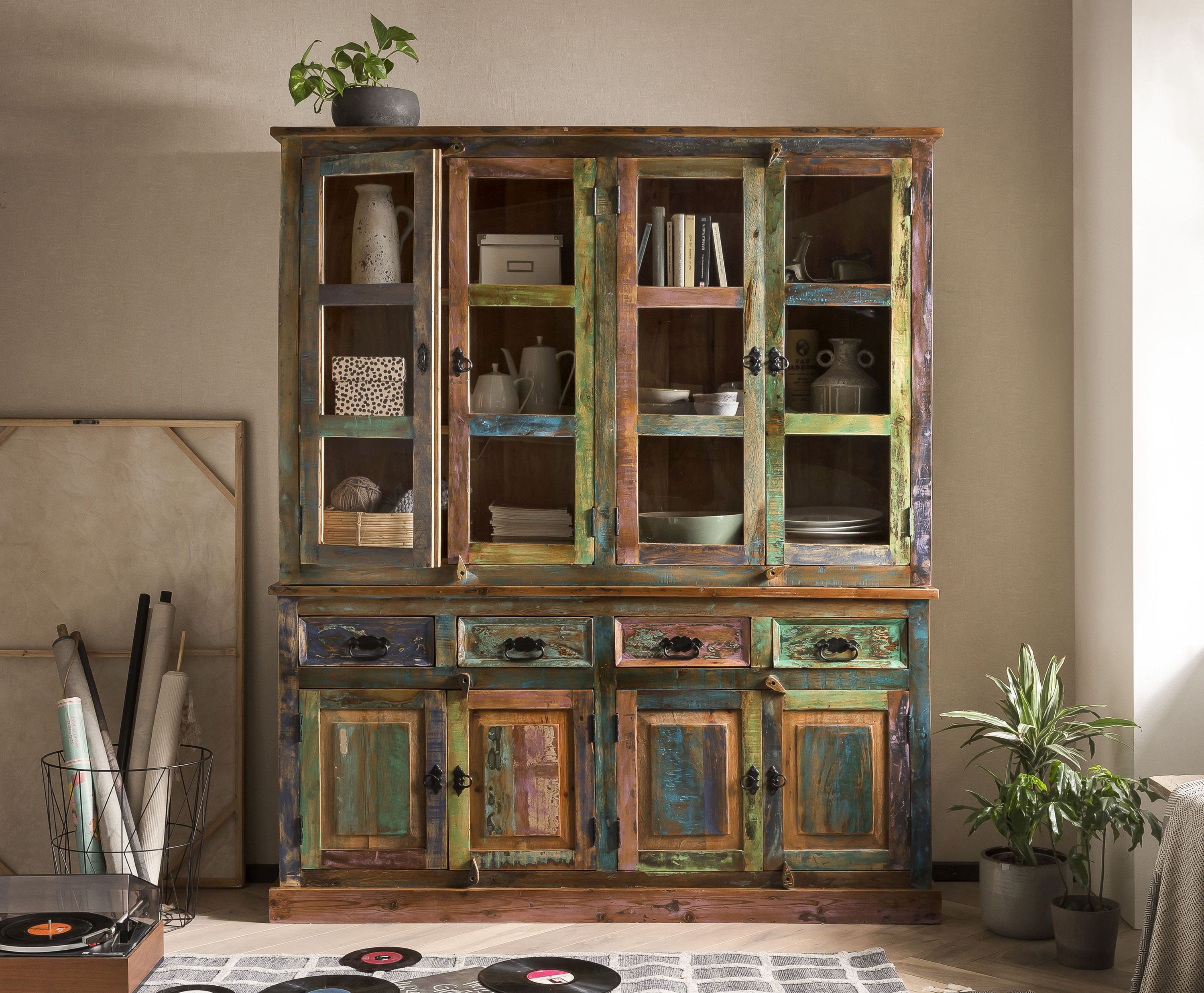 Sideboard Riverboat Altholz Kommode Wohnzimmer Esszimmer Schubladen Schrank