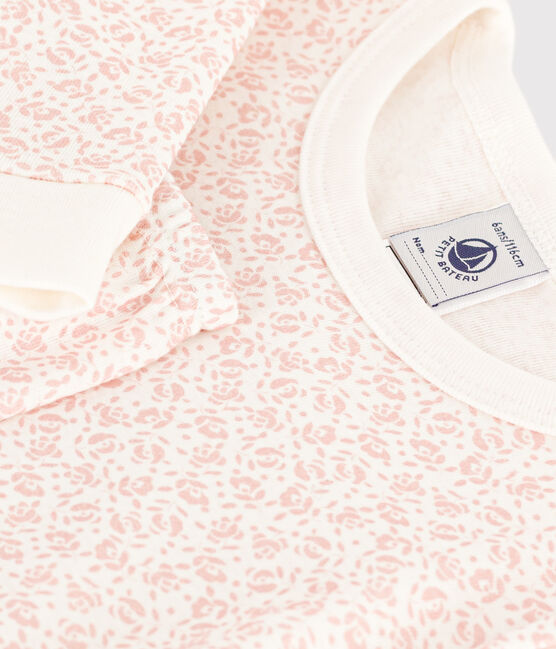 Pyjama ajusté en coton imprimé fleur enfant
