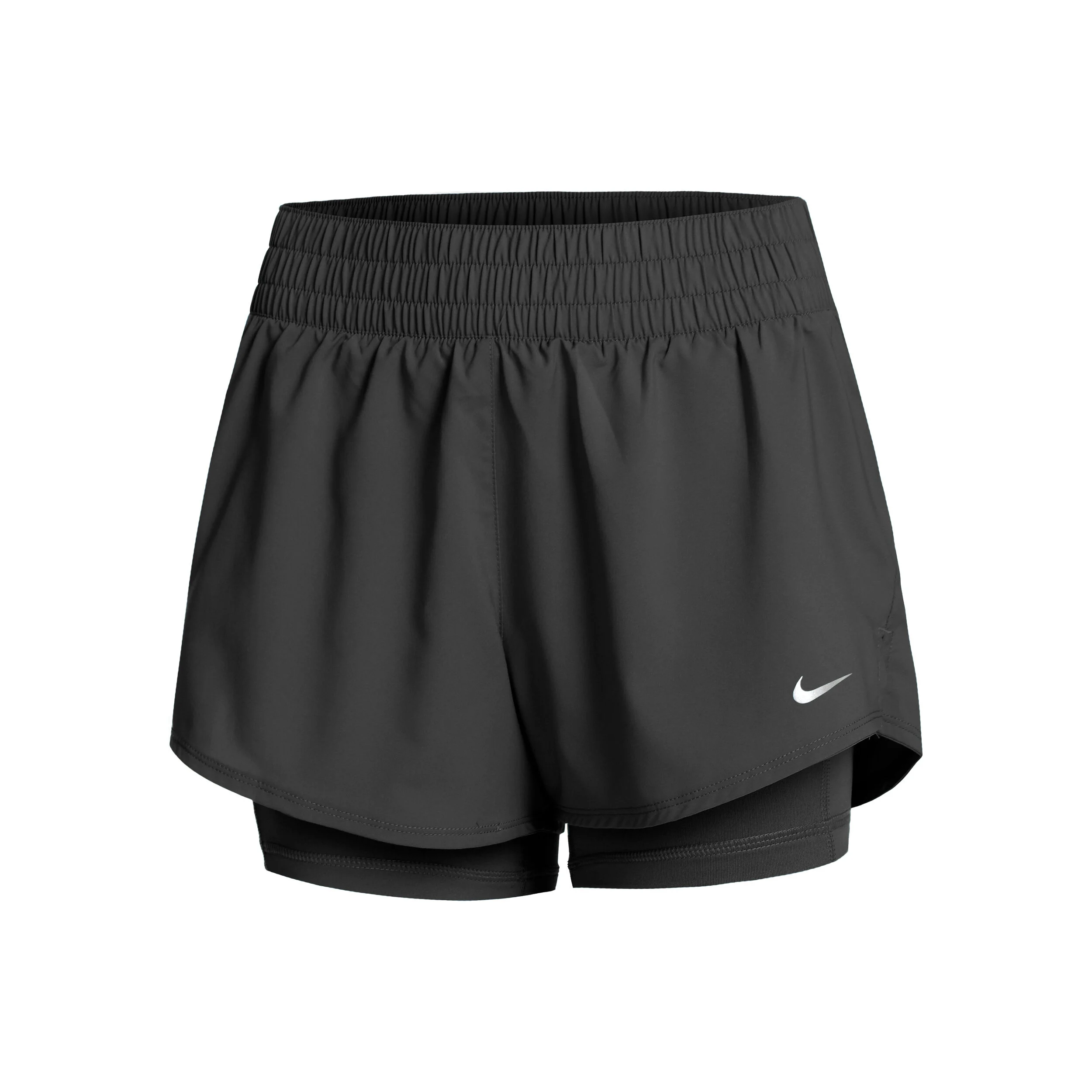 Nike Dri-Fit One MR 2in1 Shorts Femmes - Noir