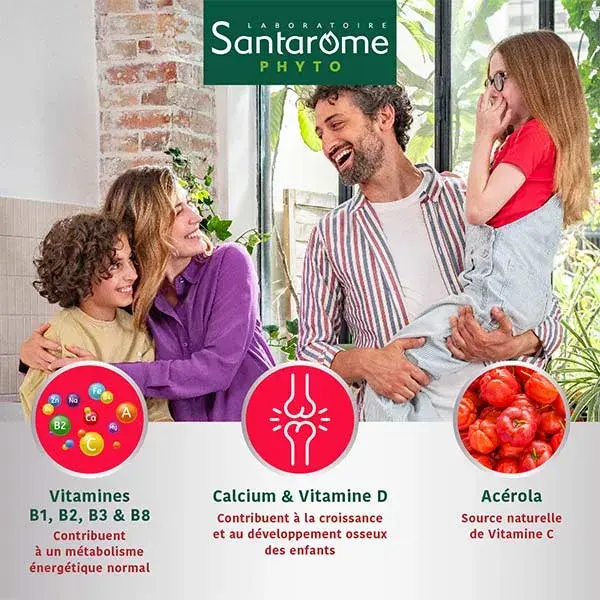 Santarome Bio Vita'max Multivitaminas Júnior Energia e Vitalidade 30 comprimidos