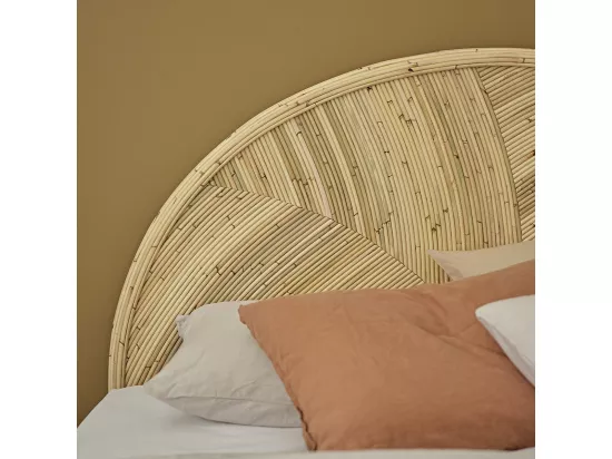 Tête de lit en canne de rotin 160 cm