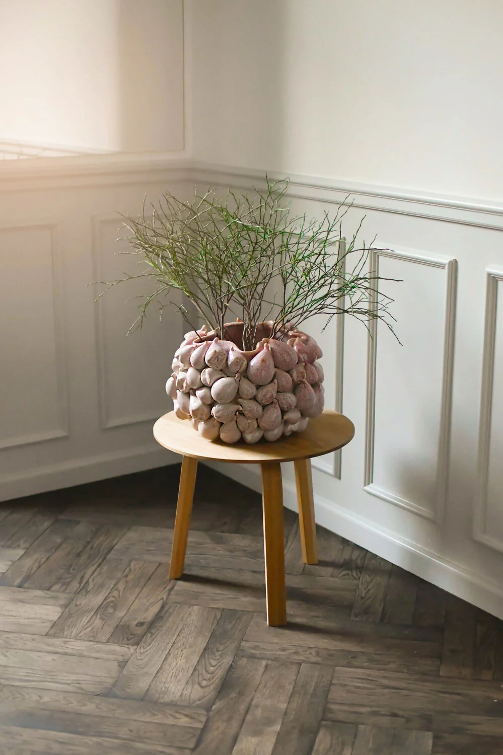 Bahne Interior  Vase med figner, Rosa - H25 cm