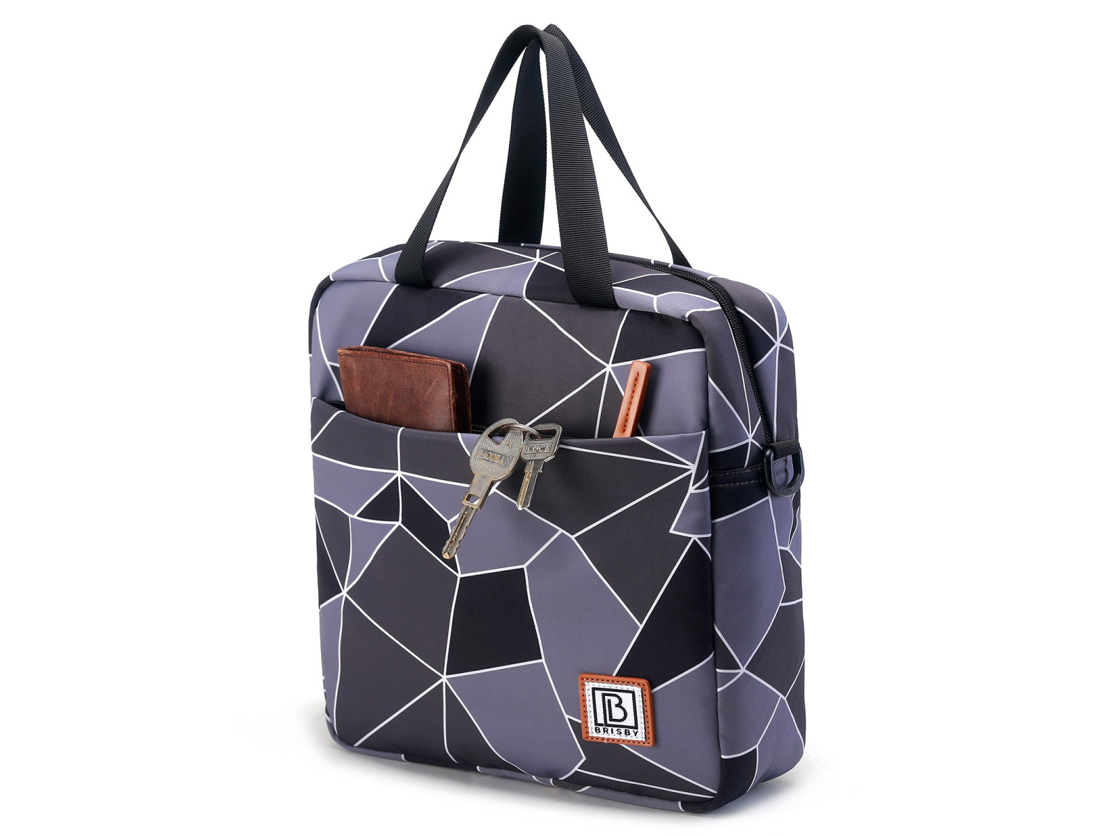 Brisby Grijs en Zwart 7 liter koeltas