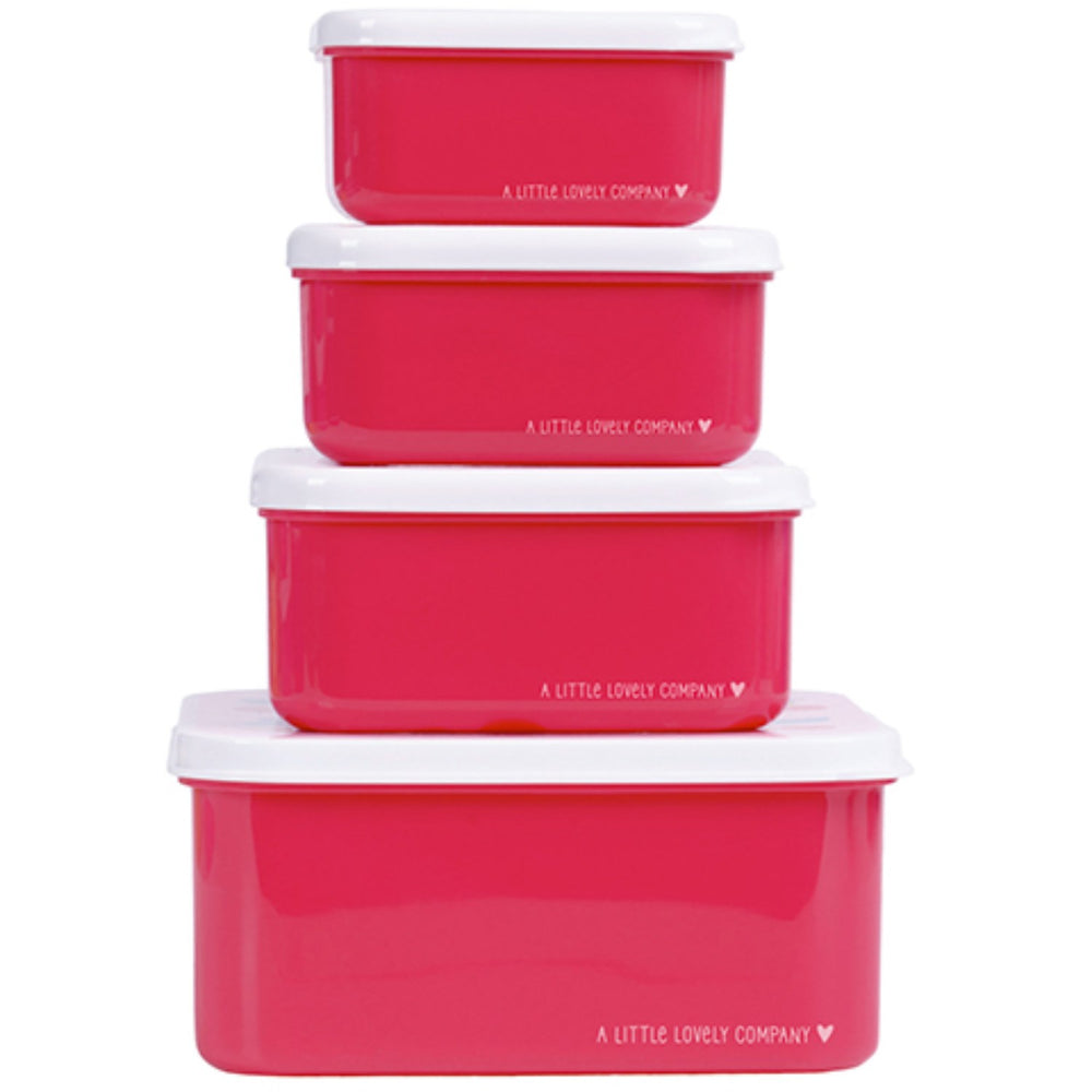 Køb A Little Lovely Company Cherries Lunch & Snack Box Set