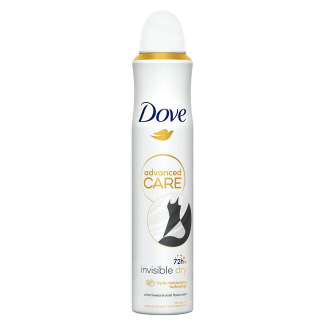 Dove Invisible Dry Semi-Compressed Deodorant Spray 200 ML