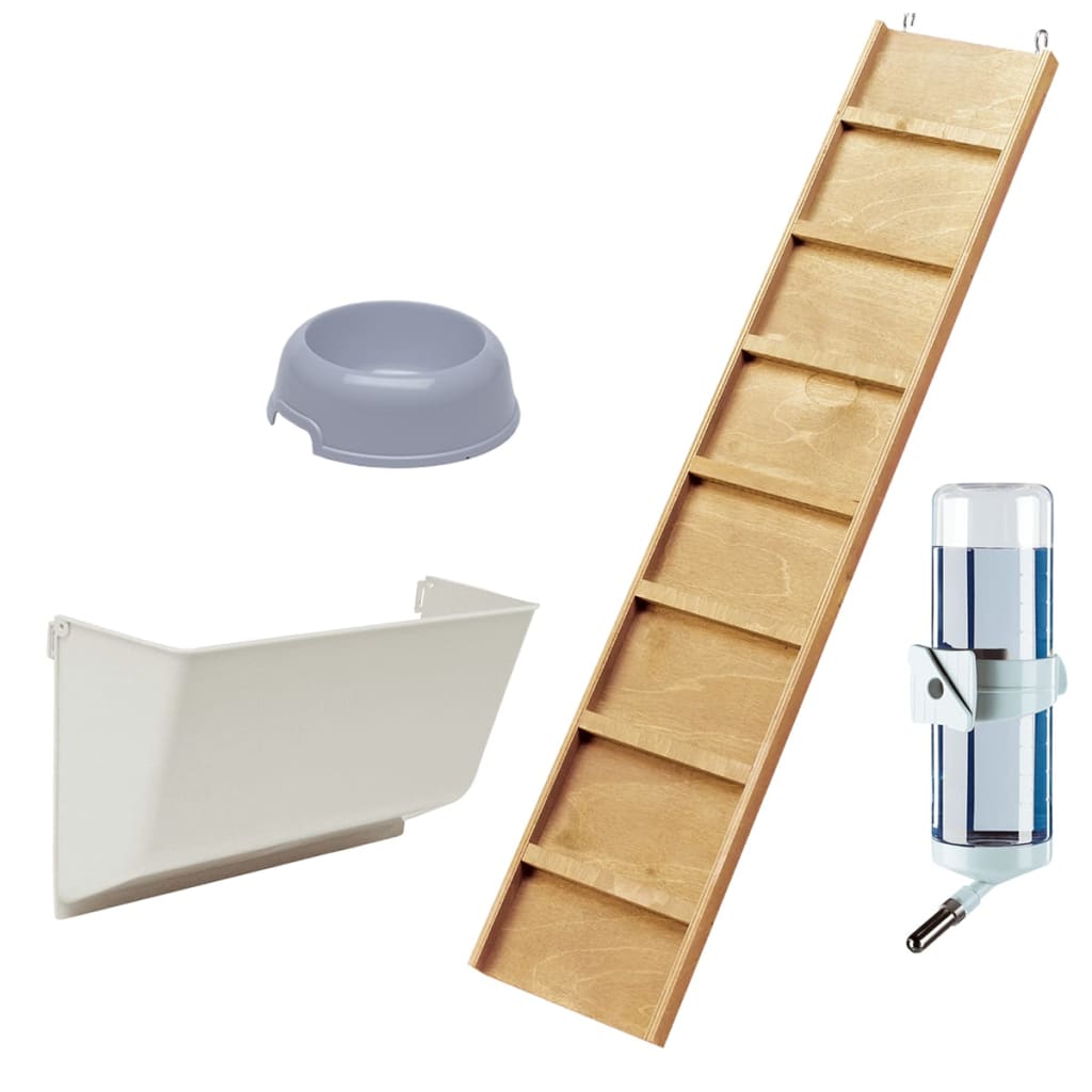 Gaiola para coelhos Ferplast Grand Lodge 120, plástico cinza, código 57085360