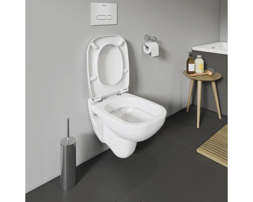 DURAVIT wandcloset D-Code, diepspoel, met rand, kort, wit, glanzend, zonder toiletzitting 2211090000