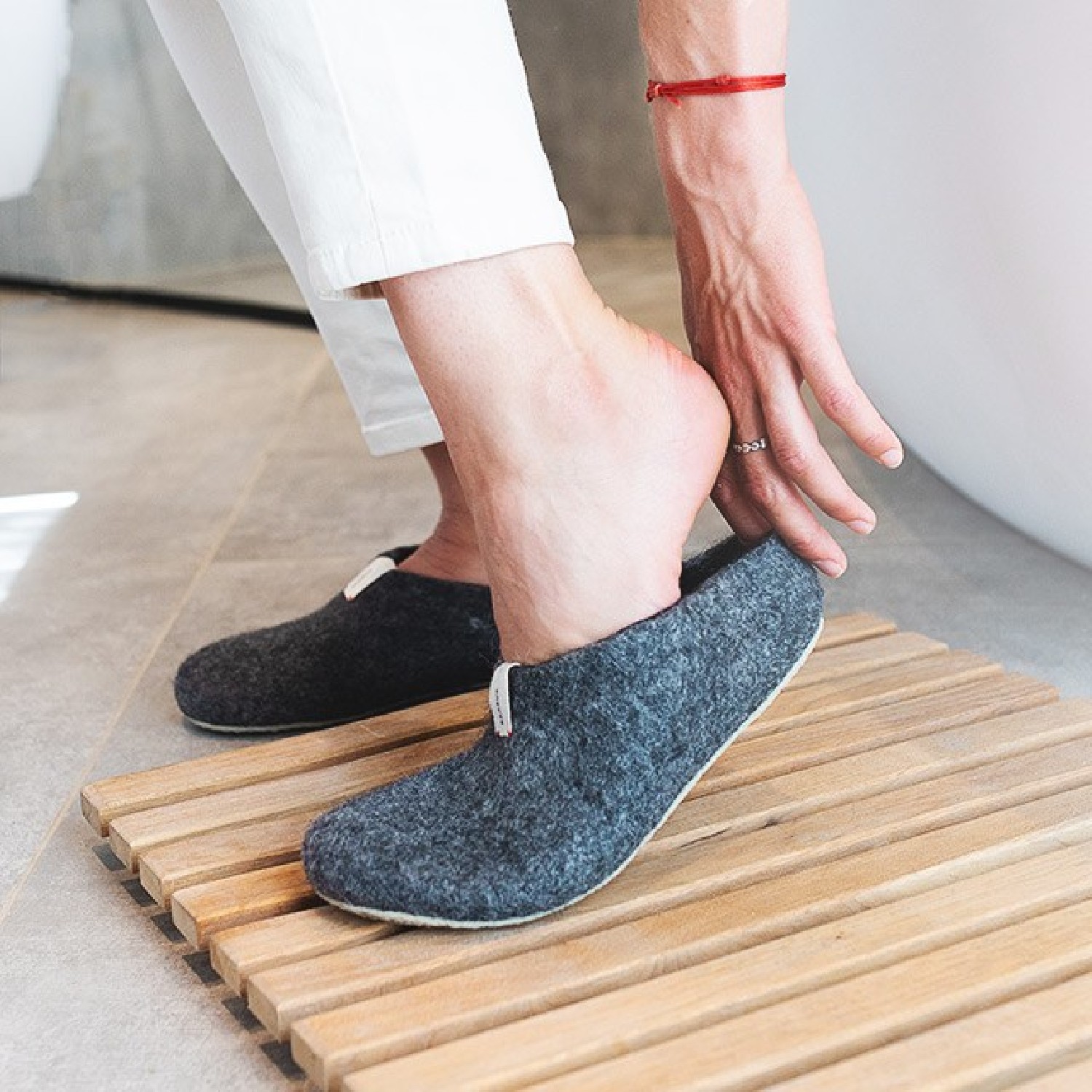 Baabuk Wollfinken Mel Dark Grey