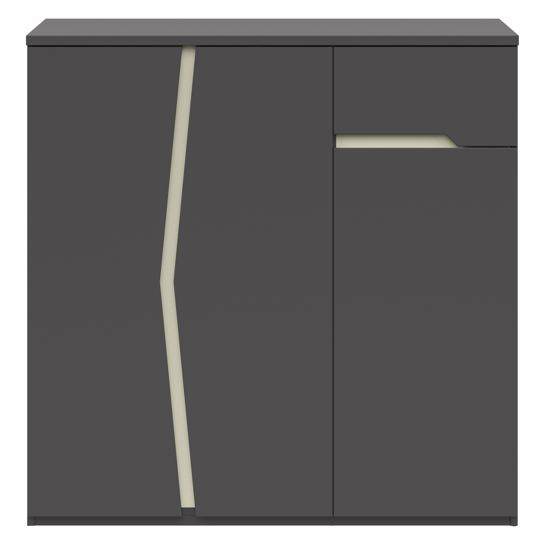 Kommode - kieselgrau-graphit - 110 cm