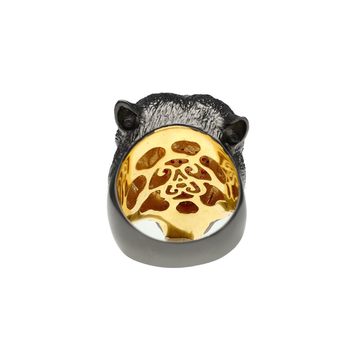 Bague Homme Panthère Argent