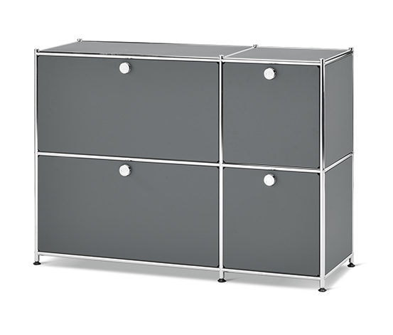 Sideboard »CN3« mit 4 Klappen, grau